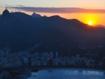 sunset on rio de janeiro