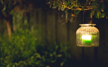 【ツ】 - mood, green, lights, candle, light, lantern