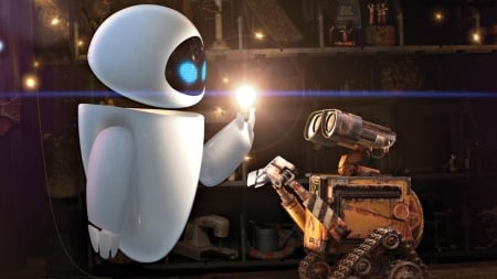 Wall-E - wall e, eve, animation, movie