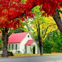 Autumn church