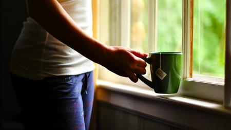 â–“ coffeâ–“ - coffee, window, cup, woman, jeans