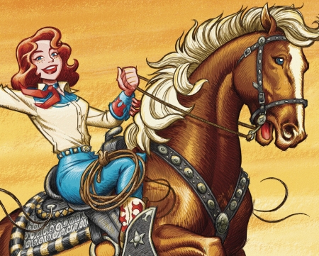 Cowgirl - women, fun, female, boots, models, western, girls, cowgirls, style, drawing, horses, painting, art