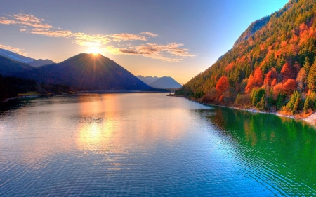 Beautiful Scenery - nature, sky, lake, mountain