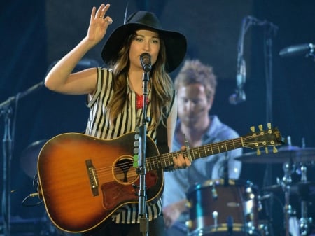 Cowgirl Kacey Musgraves - women, style, fun, girls, models, female, guitar, cowgirls, hats, country music, western, kacey musgraves