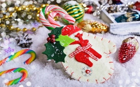 Merry Christmas - candy cane, Christmas, advent, decor