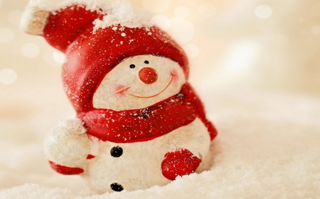 Winter Snowman - snowman, winter, Christmas, decor