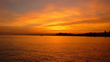 Lovina Sunset - sky, clouds, sunset, sea, ocean, nature