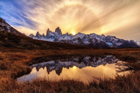 Ring of Fire - lake, forest, cool, fun, nature, mountain