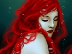 Red haired mermaid