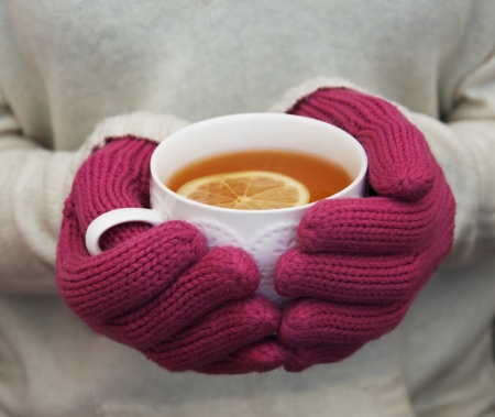 â™¥ - hands, lemon, abstract, cup