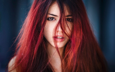 Redhead Beauty - face, redhead, woman, model