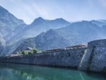 kotor city walls in montenegro