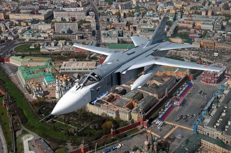 Sukhoi Su-24 (Russian Air Force) - soviet air force, sukhoi su 24, jet, jets, russian air force