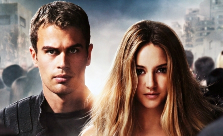 Divergent (2014) - actor, fantasy, girl, movie, divergent saga, couple, man, actress