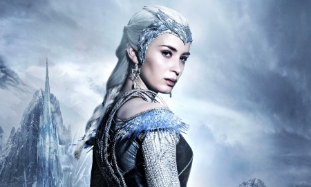 Emily Blunt as Freya - freya, blue, Emily Blunt, The Huntsman Winter s War, actress, fantasy, woman, movie, ice queen