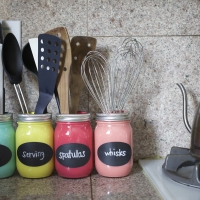 Mason Jar organize kitchen