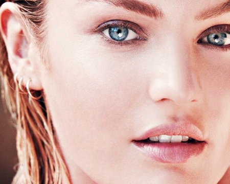 Candice Swanepoel - woman, face, girl, blue eyes, candice swanepoel, model