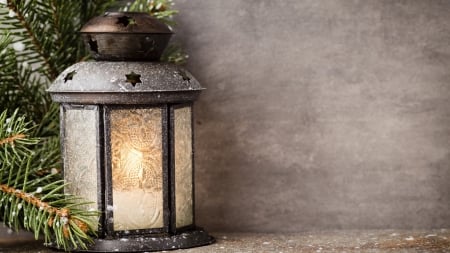 Winter Lantern â™¥ - candle, xmas, merry christmas, lantern, photography, light, beautiful, christmas