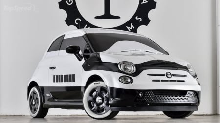 2016-Fiat-500e-Stormtrooper - 2016, Fiat, White, Black