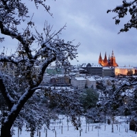 Winter View To Prague