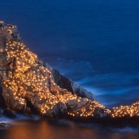 church of st peter liguria at christmas