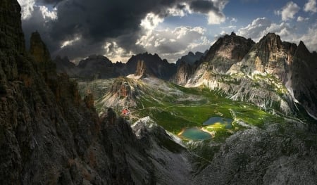 Breathtaking View Of The Dolomites In Italy - nature, mountains, amazing, itali