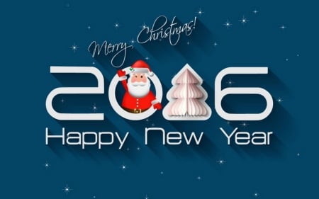 Happy New Year - holiday, new year, 2016, christmas