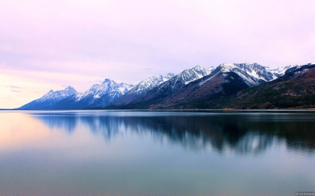 Teton National Park - hd, nature, lake, hills, reflection, water, mountains, wallpaper