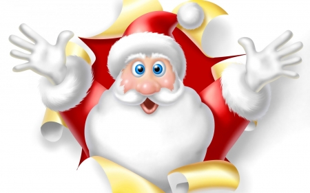 Santa Claus - hat, Santa, Christmas, art