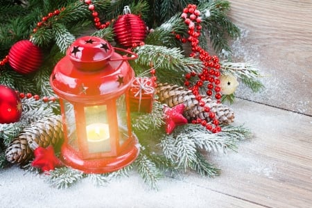 Merry Christmas - new year, candle, xmas, light, winter, merry, christmas, lantern, snow, decoration