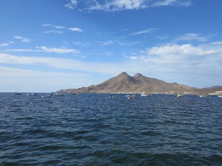 View from Playa de la Isleta del Moro - Seascape, Mountains, Spain, Mediterranean