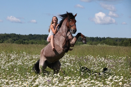 Cowgirl Wild Ride - style, girls, western, women, models, ranch, cowgirls, horses, brunettes, fun, female, boots