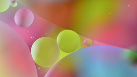 Water bubbles - water, bubble, yellow, luminos, pink, blue, pastel, texture, drops