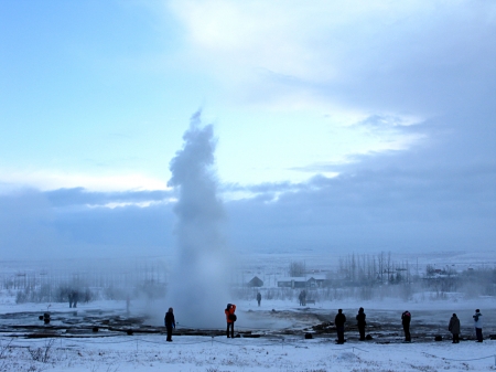 Strokkur Geyser at Geysir, Southern Iceland - Geyser, Iceland, Eruption, Strokkur