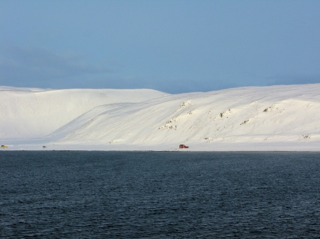 Lonely farmstead. Northern Norway. - norway, arctic ocean, hurtigriuten, snow