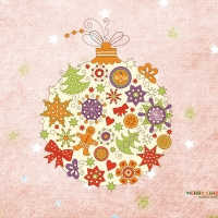 Vector art of Colorful christmas ball