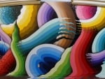 coloured graffiti art