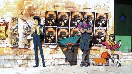 cowboy bebop - bebop, cowboy, poster, wall, boy