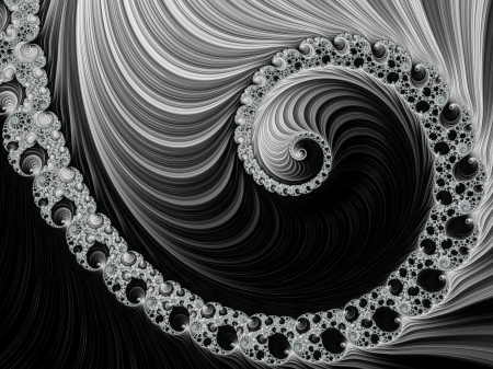 Fractal swirl - ultra hd, fractal, fractals, 3d