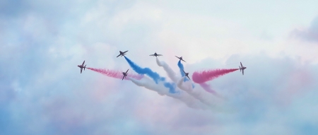 Red Arrows, Cosford 2015 - red arrows, hawk aircraft, cosford, raf