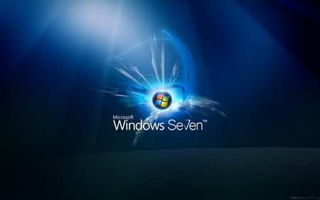 Wallpaper 103 - Windows 7 - abstract, microsoft, blue, ball, seven, windows, dark, vista, black, windows 7, 7