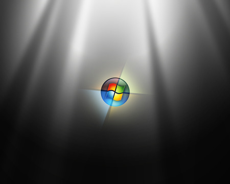 Wallpaper 105 - Windows 7 - windows, seven, chrome, vista, microsoft, windows 7, ball, black, dark, grey, steel, 7