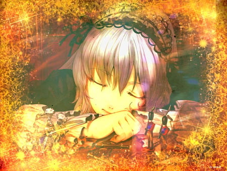 Sleep Well Doll - rozen maiden, anime, sleep, girl, cute, other, doll