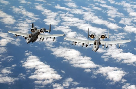 A 10'S ABOVE THE CLOUDS - fighter, clouds, jet, thunderbolt, a10, warthog, recon