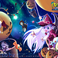 calendar halloween rose online