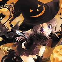 augustic pieces bat halloween hanihani moon nonohara yui pumpkin witch