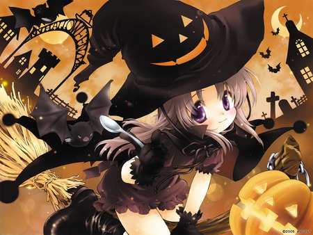 augustic pieces bat halloween hanihani moon nonohara yui pumpkin witch - augustic, pieces, bat halloween hanihani moon nonohara yui pumpkin witch