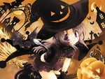 augustic pieces bat halloween hanihani moon nonohara yui pumpkin witch