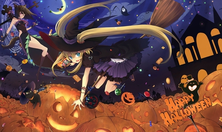 2 girls aki pixiv4170 animal ears halloween original pumpkin witch - 2, ears, original, aki, pumpkin, girls, witch, animal, pixiv4170, girls aki pixiv4170 animal ears halloween original pumpkin witch, halloween