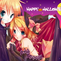 halloween kagamine len kagamine rin vocaloid